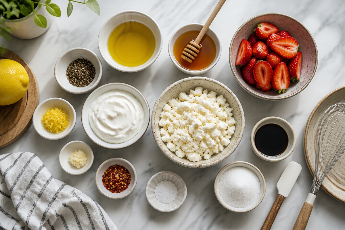 Whipped Feta Dip With Roasted Strawberries