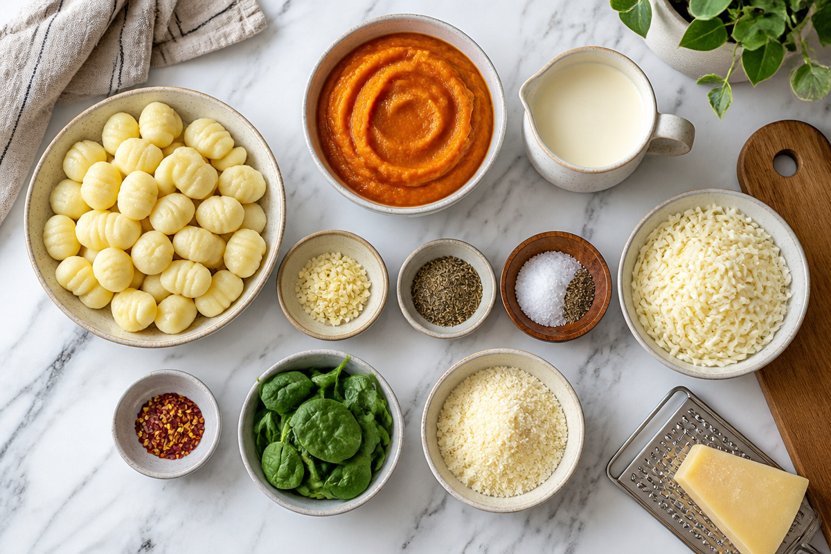 Air Fryer Pumpkin Gnocchi Bake