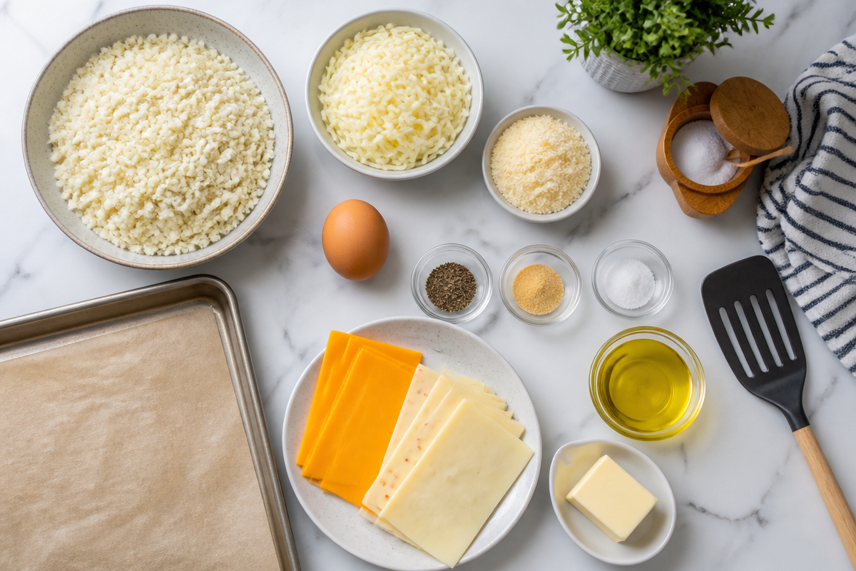 Deliciously Cheesy Cauliflower Crusted Grilled Cheese Sandwiches