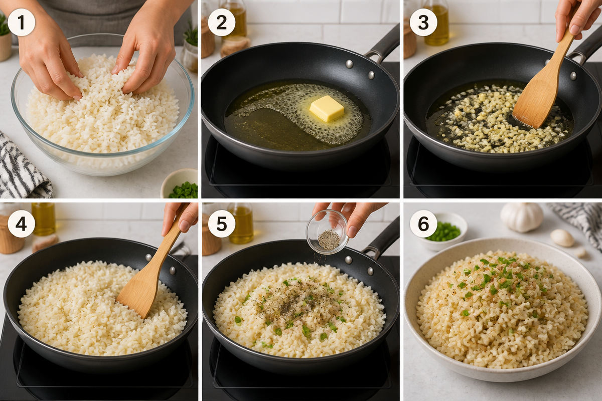 Quick Garlic Butter Fried Rice in 20 Minutes - Easy & Delicious!