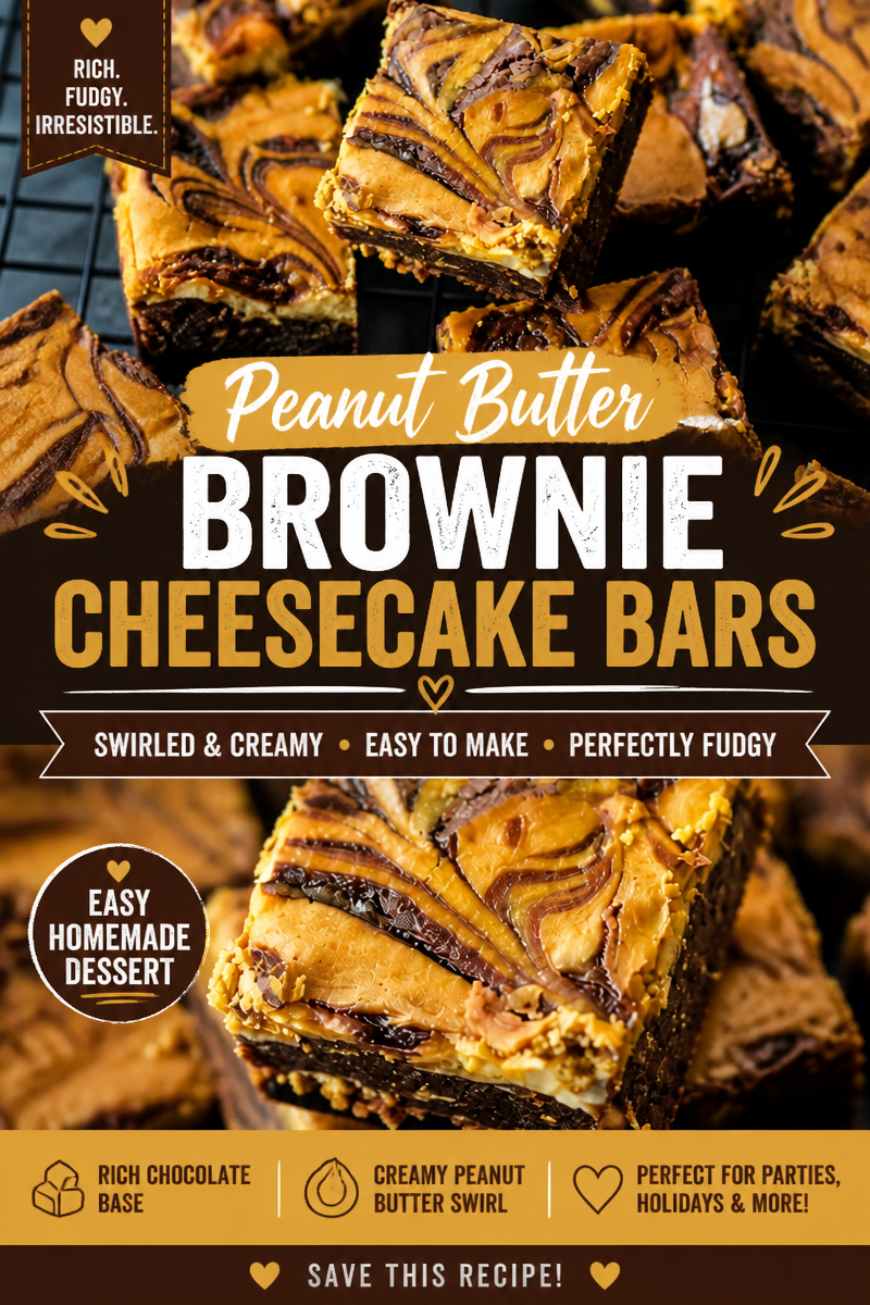 Pumpkin Cream Cheese Swirl Brownies
