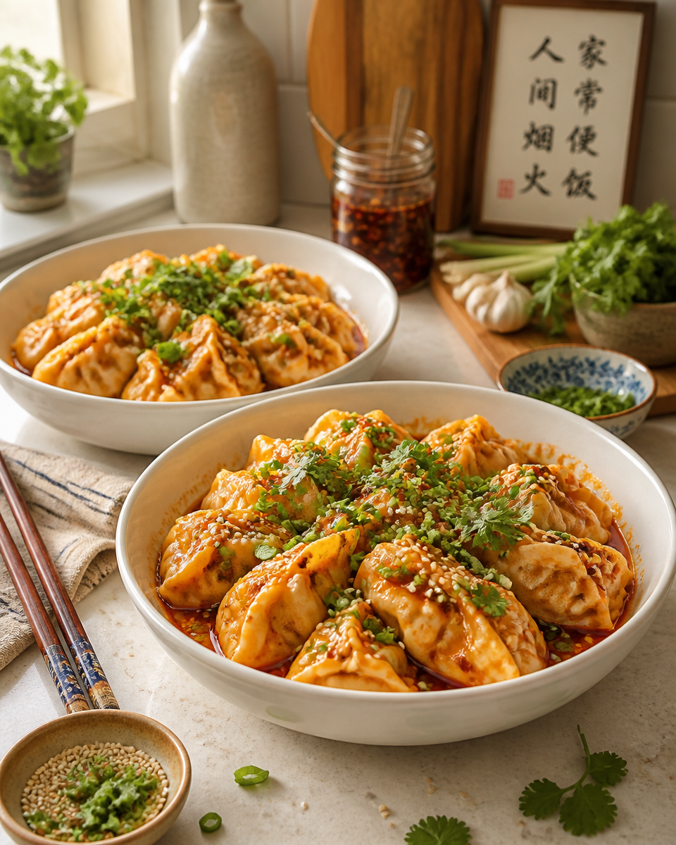 One-Pan Dumpling Curry Bake