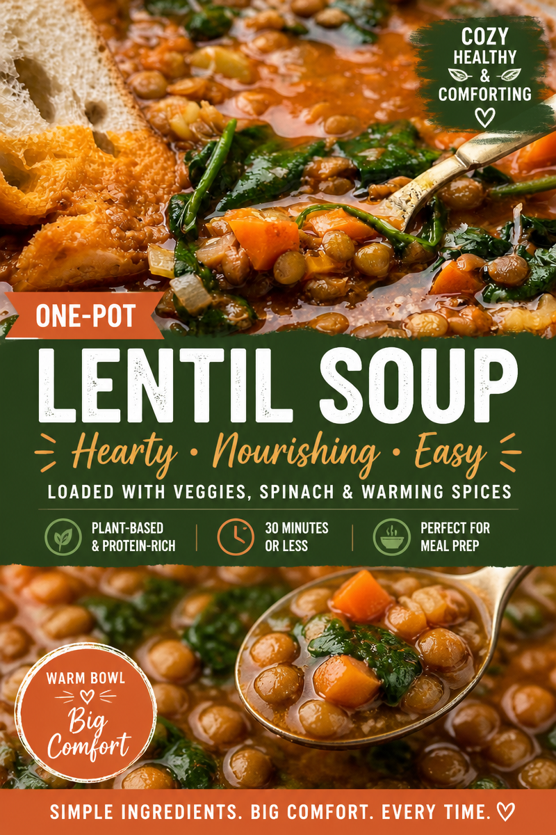 Easy Lentil Soup — Budget Hearty Comfort