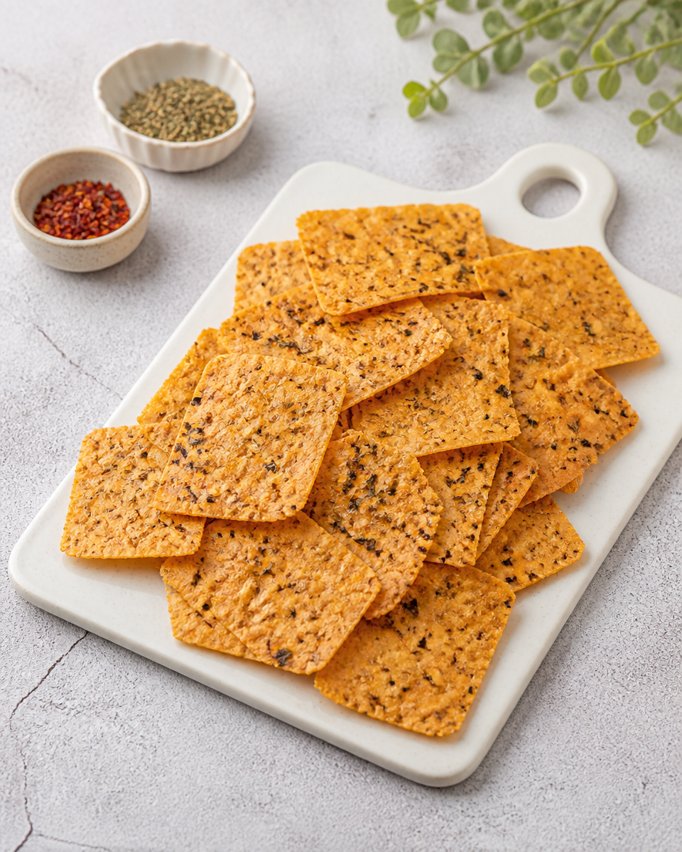 Easy Sourdough Discard Crackers — Crispy Snack