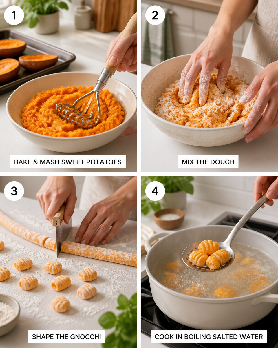 Easy Sweet Potato Gnocchi — Fall Comfort Pasta