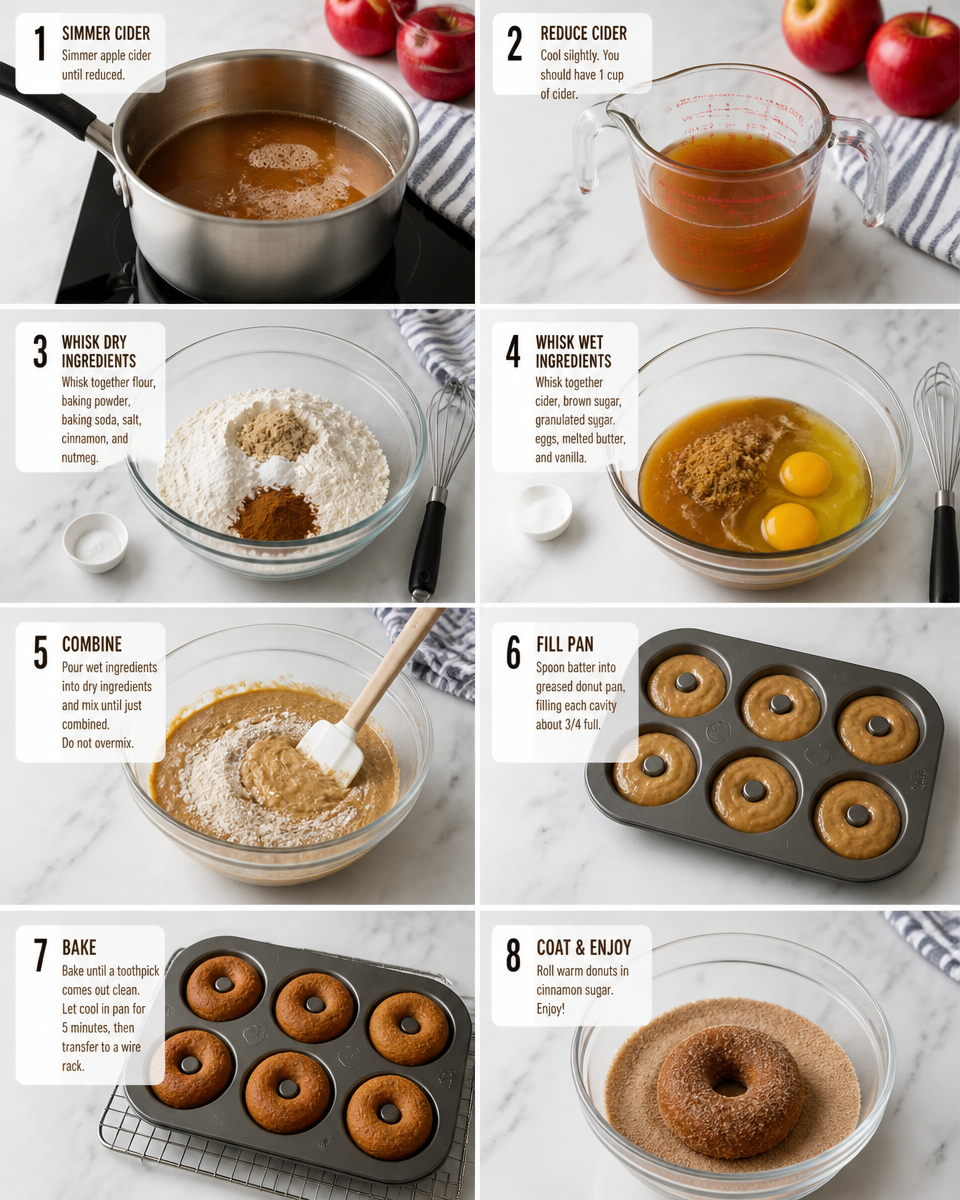 Easy Baked Apple Cider Donuts — Fall Spiced