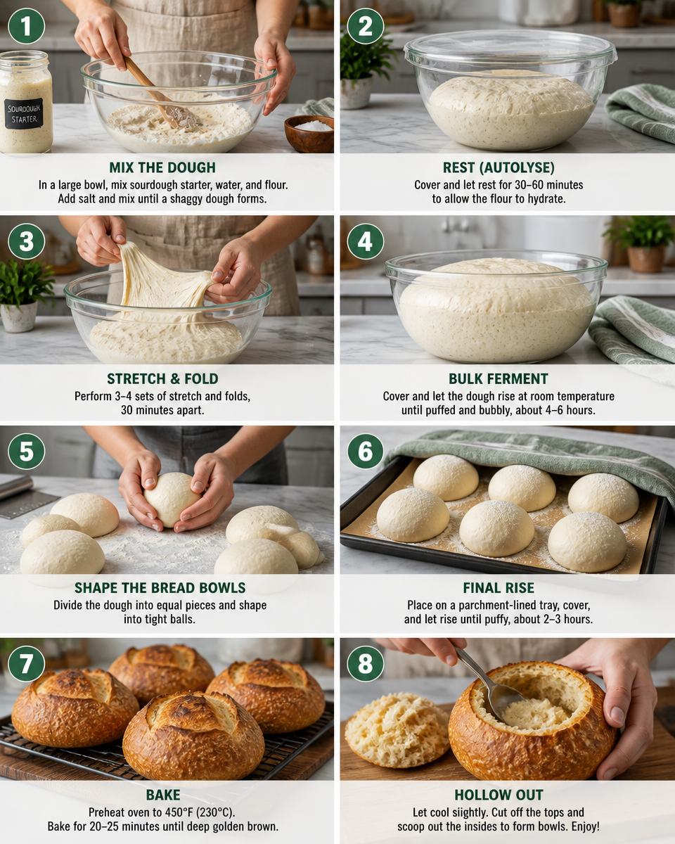 Easy Panera Bread Bowl — Copycat Sourdough