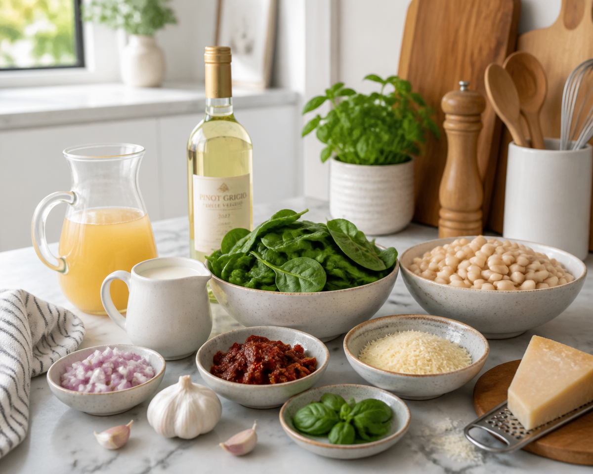 25-Minute Marry Me White Bean & Spinach Skillet (Creamy Vegetarian Dinner)