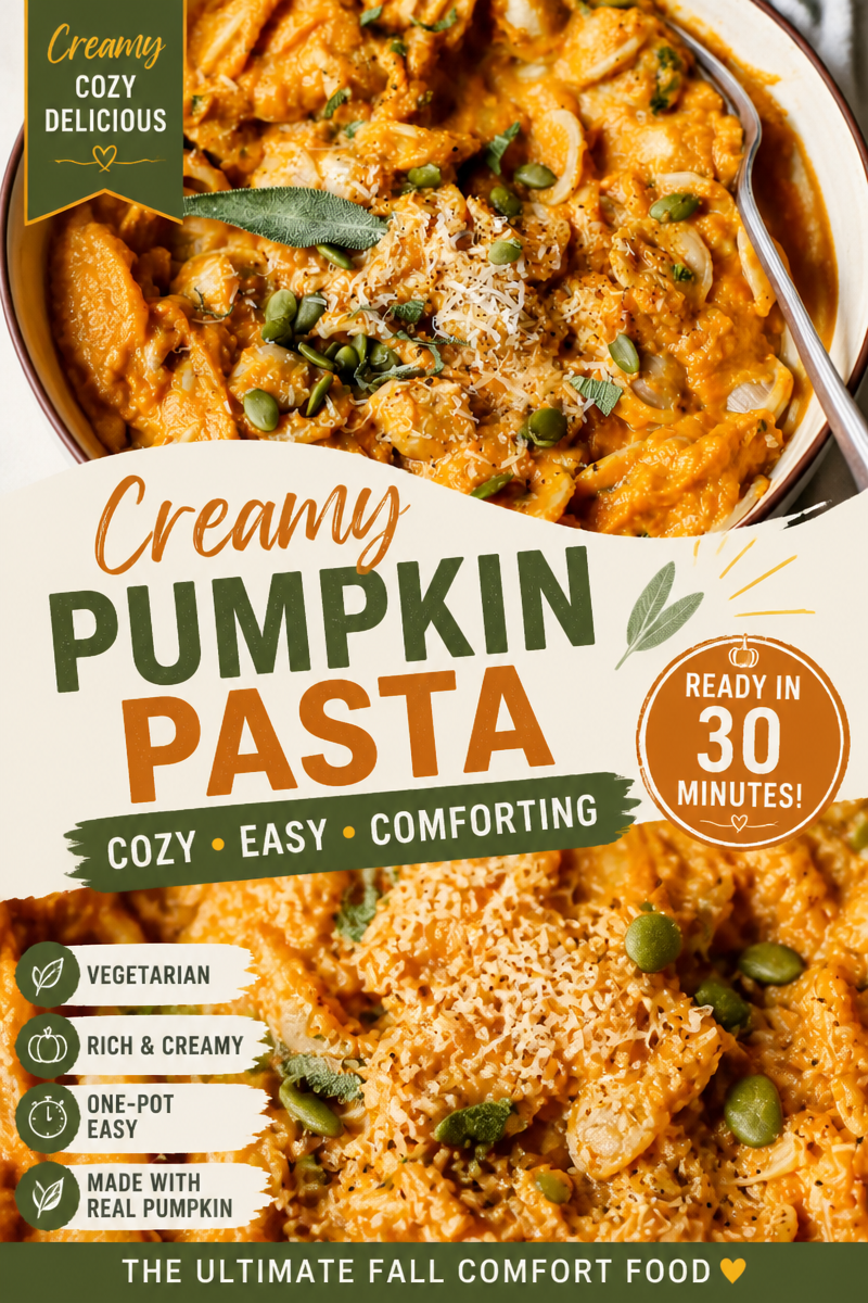 Savory Pumpkin Pasta with Sage