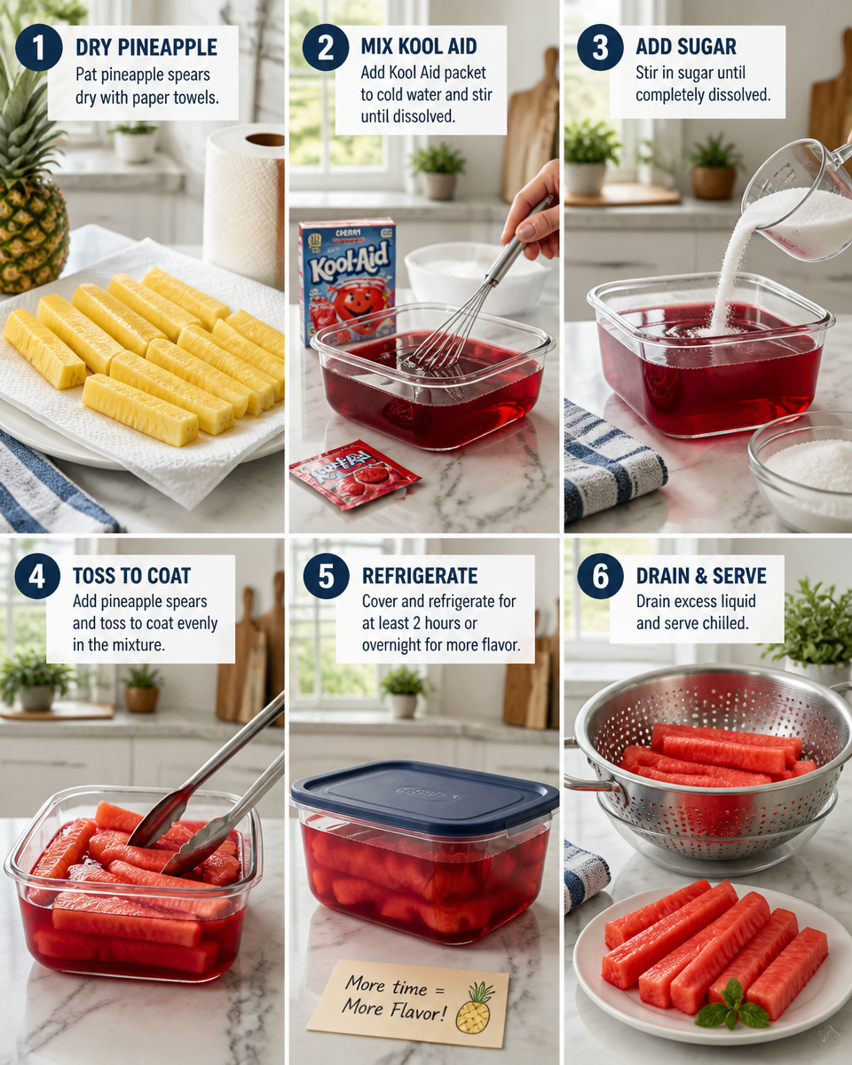 Kool-Aid Pineapple Spears
