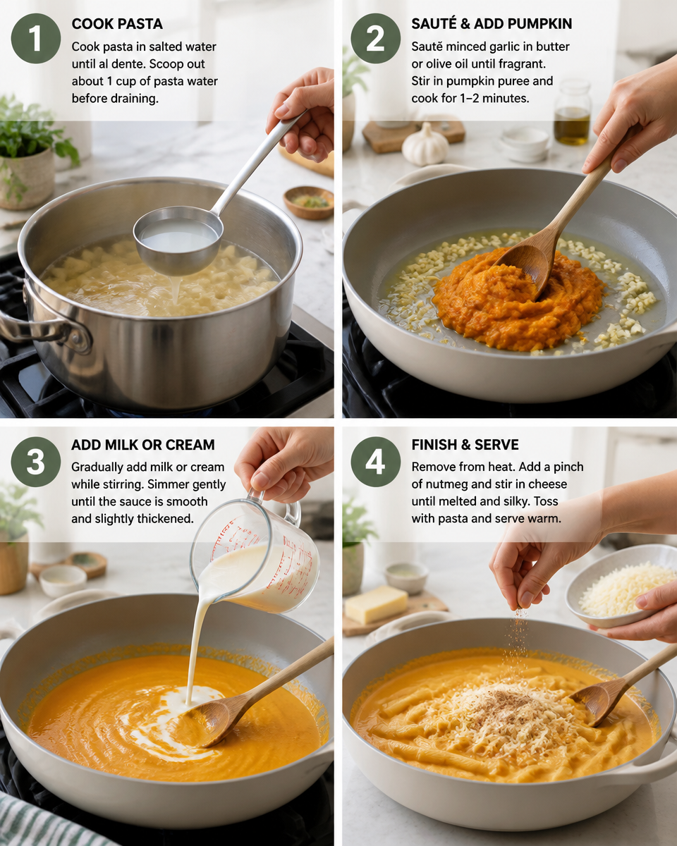 Savory Pumpkin Pasta with Sage
