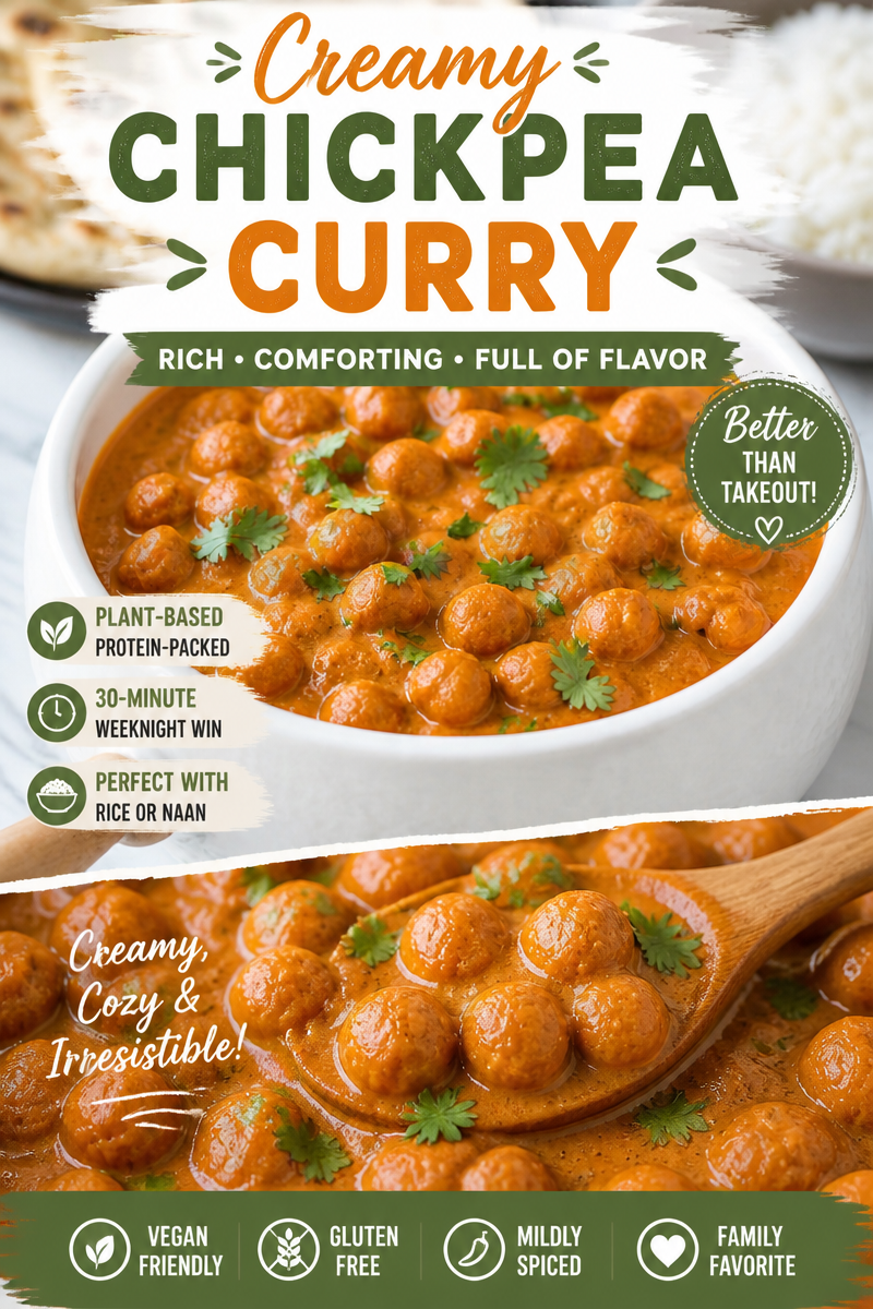 Easy Chickpea Tikka Masala — Vegetarian Indian