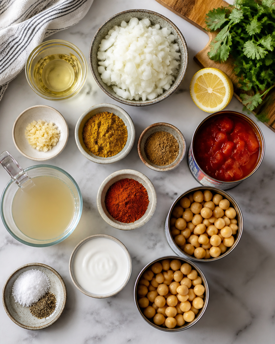Easy Chickpea Curry — Budget Indian Vegetarian