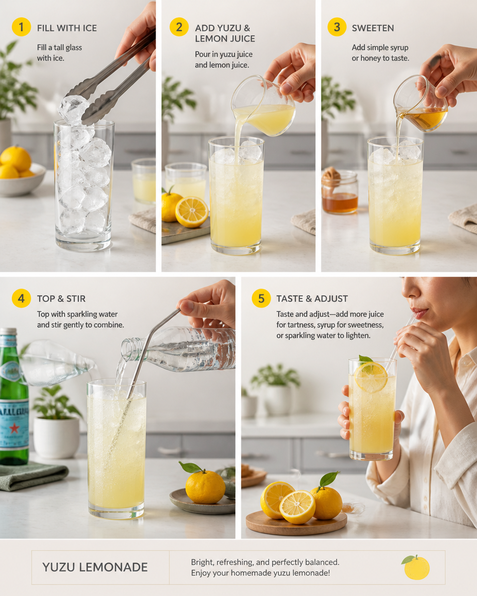 Easy Yuzu Lemonade — Japanese Citrus Summer Drink