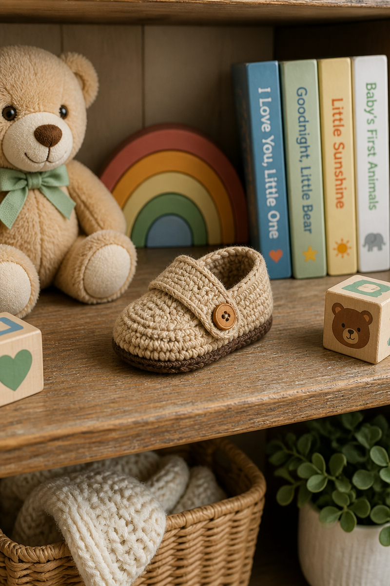 crochet baby moccasin