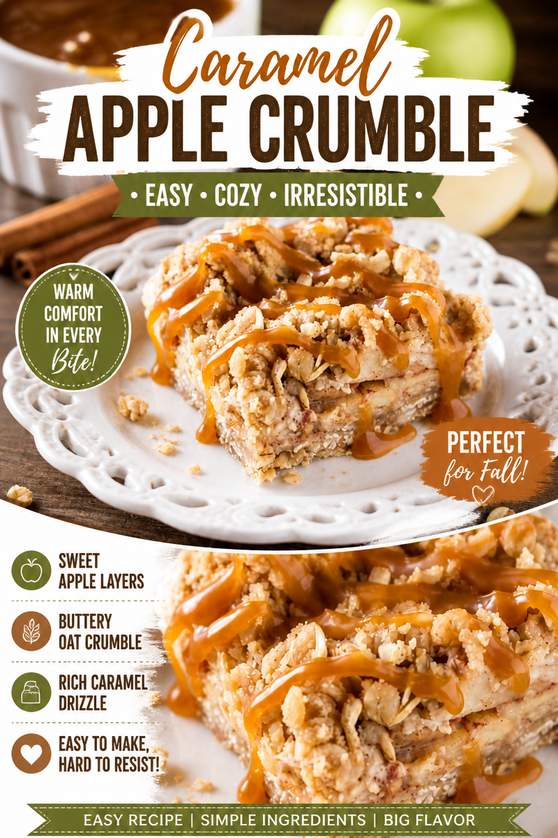 Apple Crumble Bars with Oat Topping