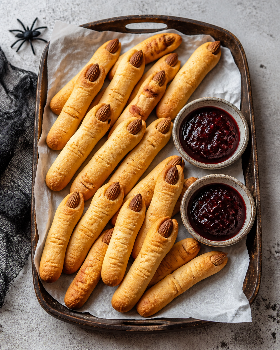 Halloween Witch Finger Breadsticks