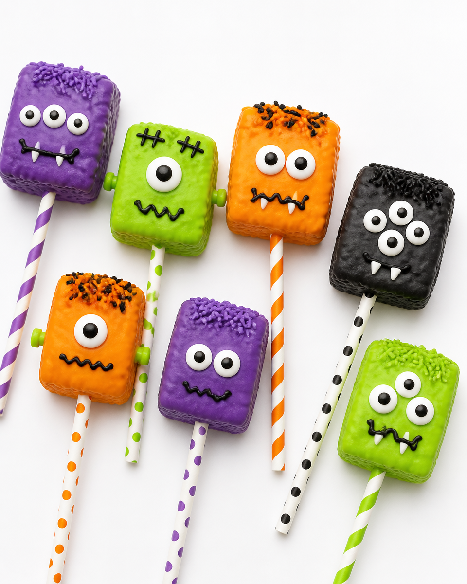 Halloween Monster Rice Krispie Treats
