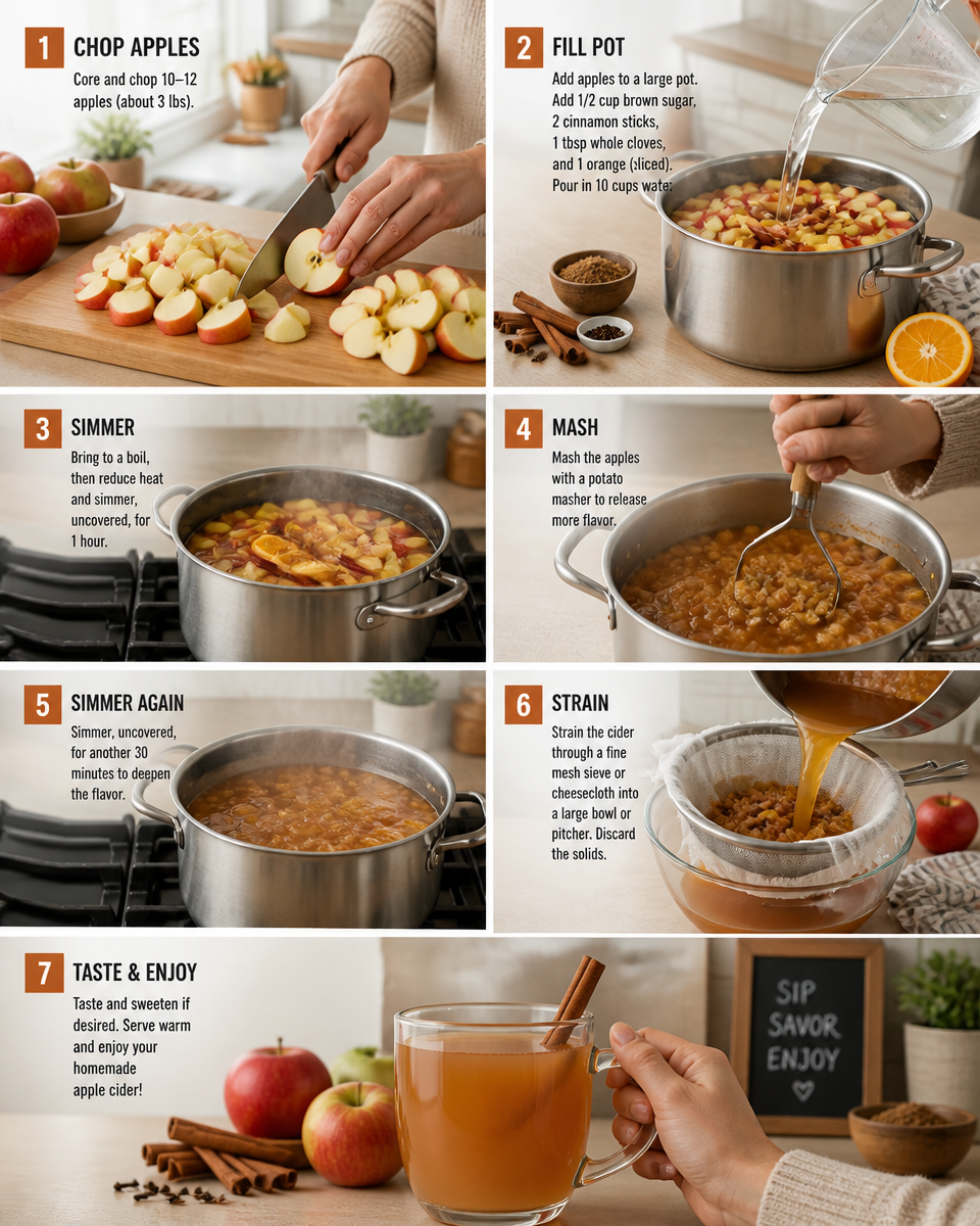 Homemade Apple Cider from Scratch