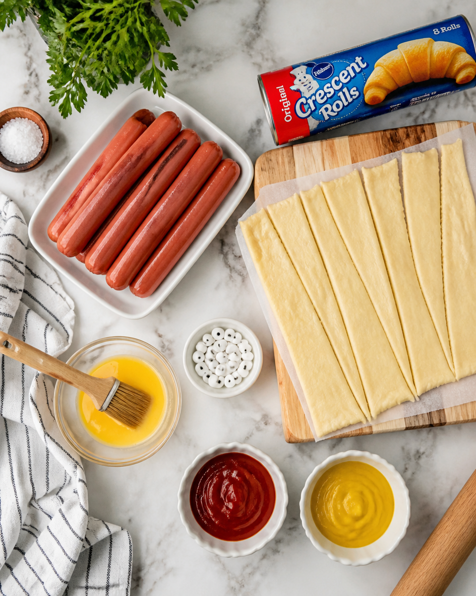 Halloween Mummy Hot Dogs