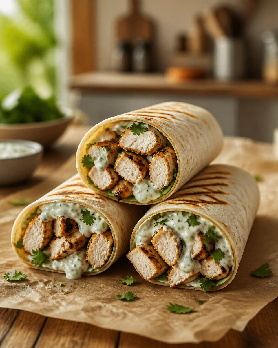 Easy Ranch Chicken Bacon Wrap — Quick Lunch