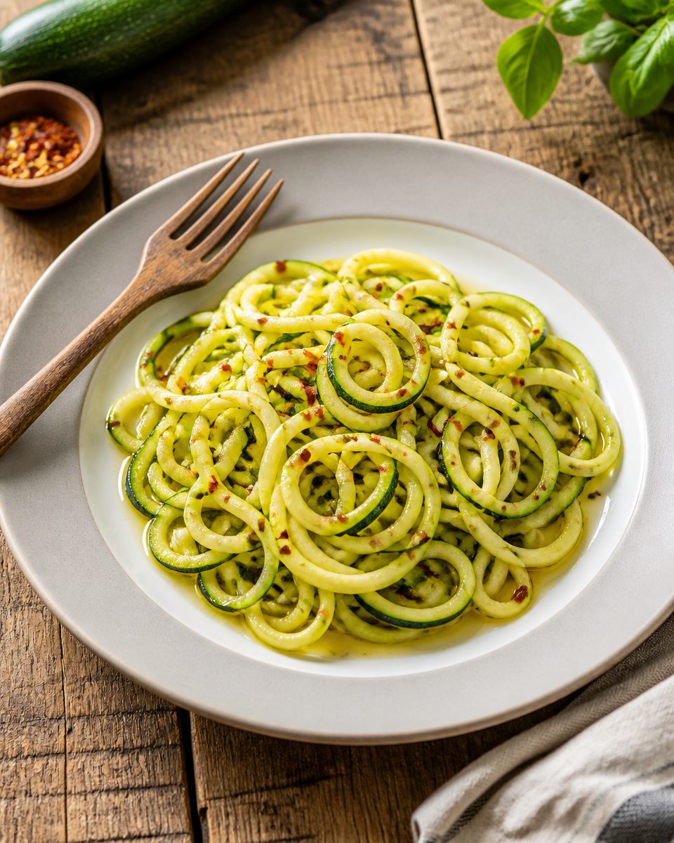 Easy Zucchini Noodles — Low Carb Pasta Alternative