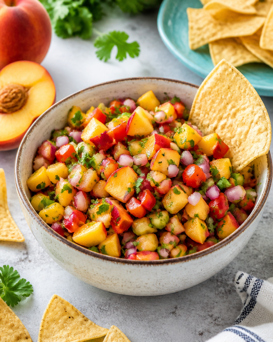 Easy Peach Salsa Recipe — Sweet Spicy Summer