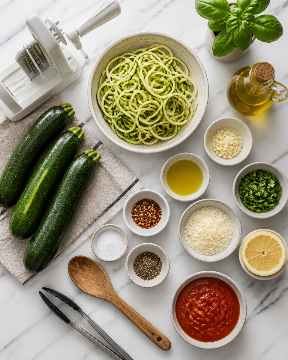 Easy Zucchini Noodles — Low Carb Pasta Alternative