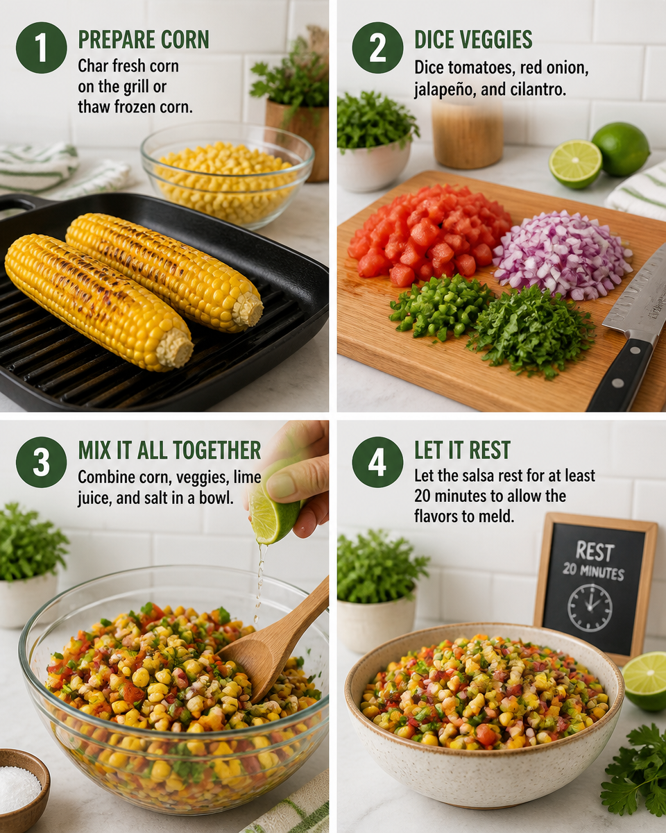 Easy Fresh Corn Salsa — Summer Chip Dipping