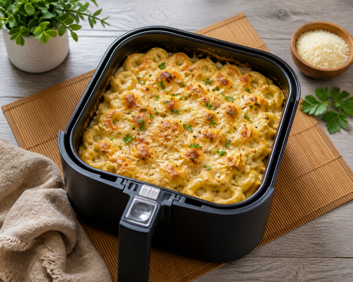 Cremige Tortellini aus der Heißluftfritteuse – Schnell und Lecker!