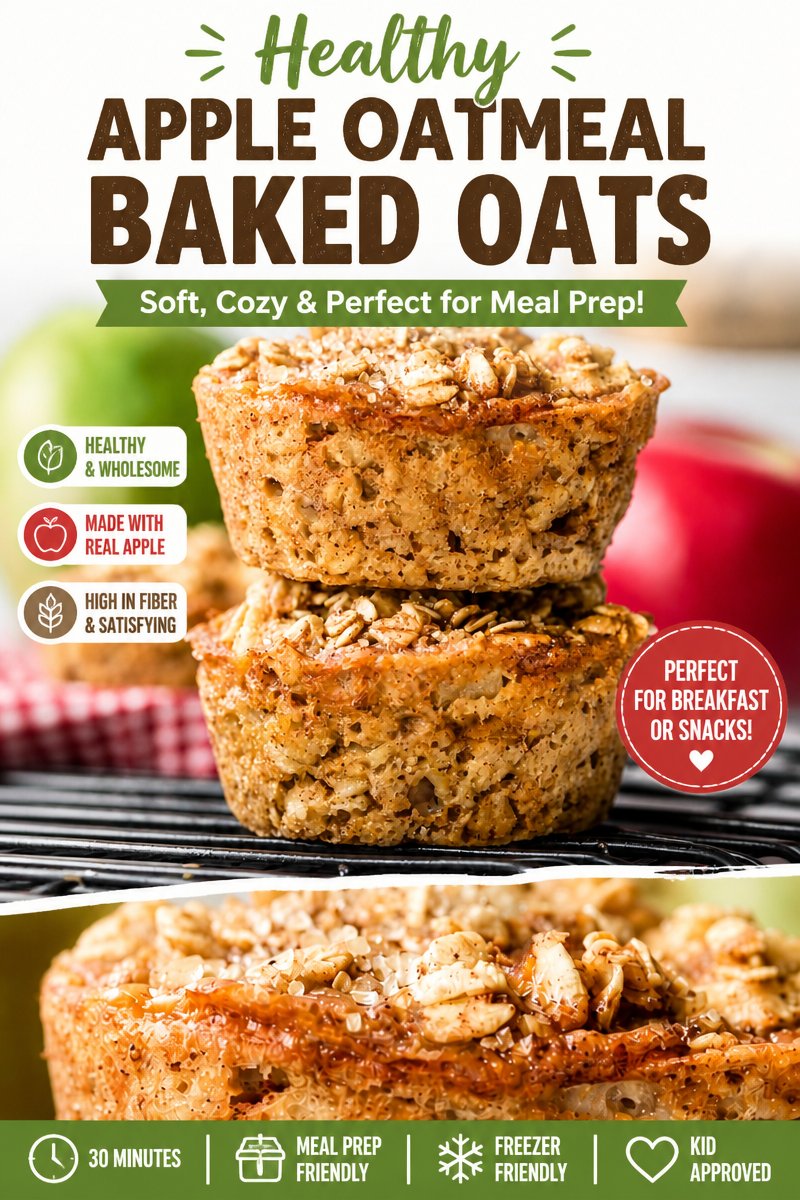 Deliciously Easy Apple Cinnamon Baked Oatmeal Cups to Savor
