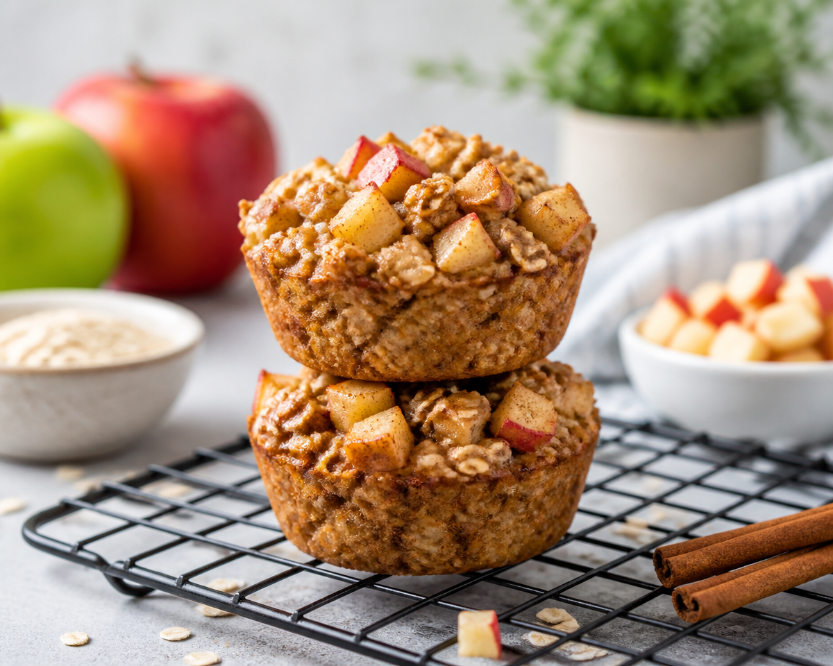 Deliciously Easy Apple Cinnamon Baked Oatmeal Cups to Savor