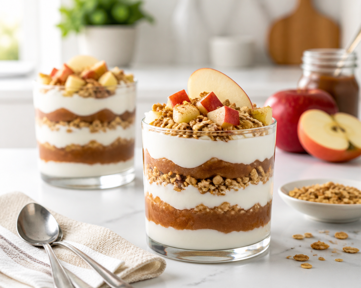 Delicious Apple Butter Yogurt Parfait to Savor Every Spoonful