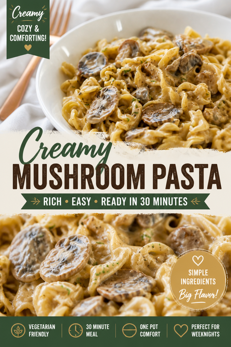 One-Pot Mushroom Stroganoff Pasta