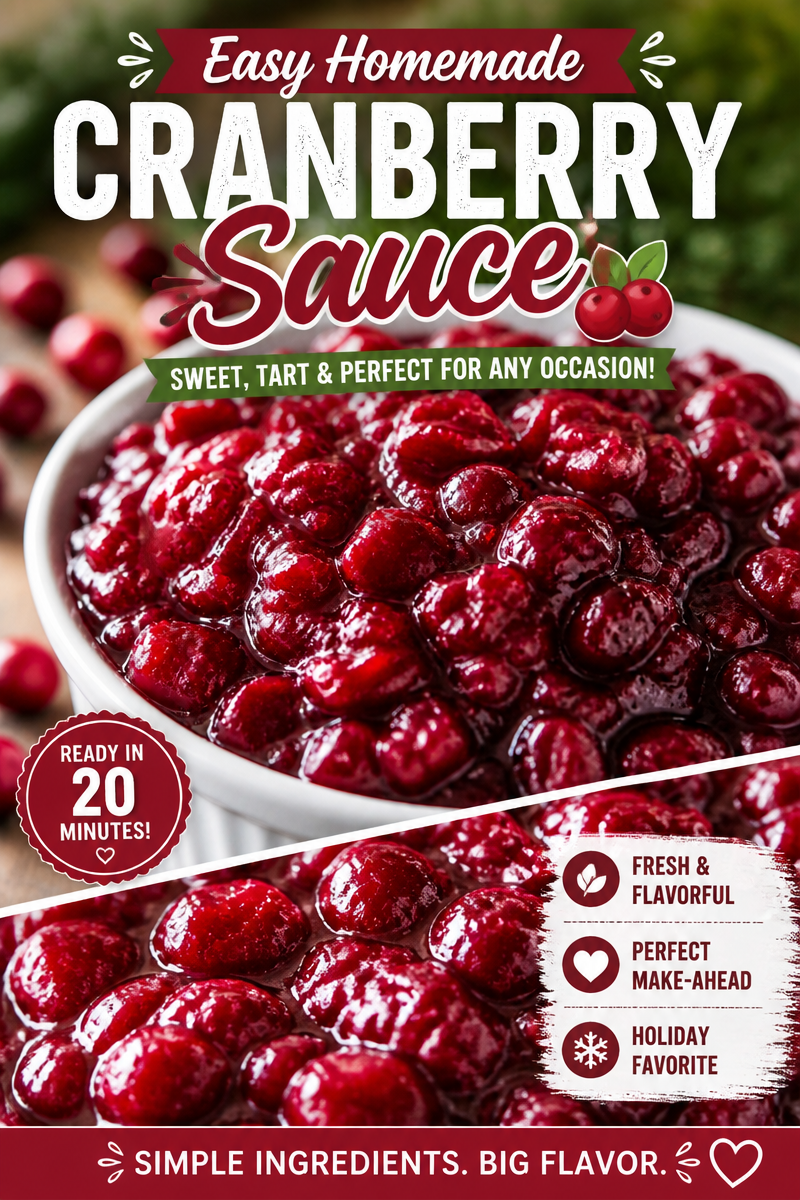 Cranberry Sauce from Scratch (Easy