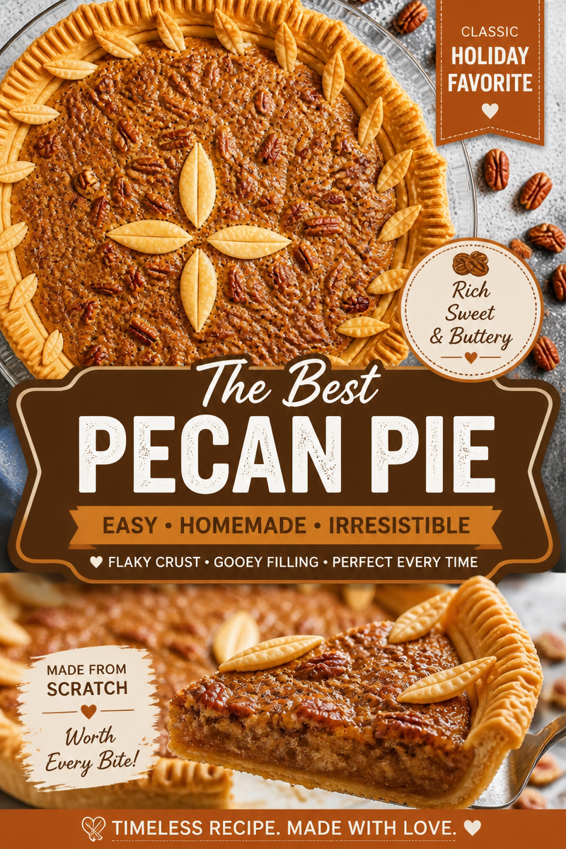 Pecan Pie from Scratch (No Corn Syrup)
