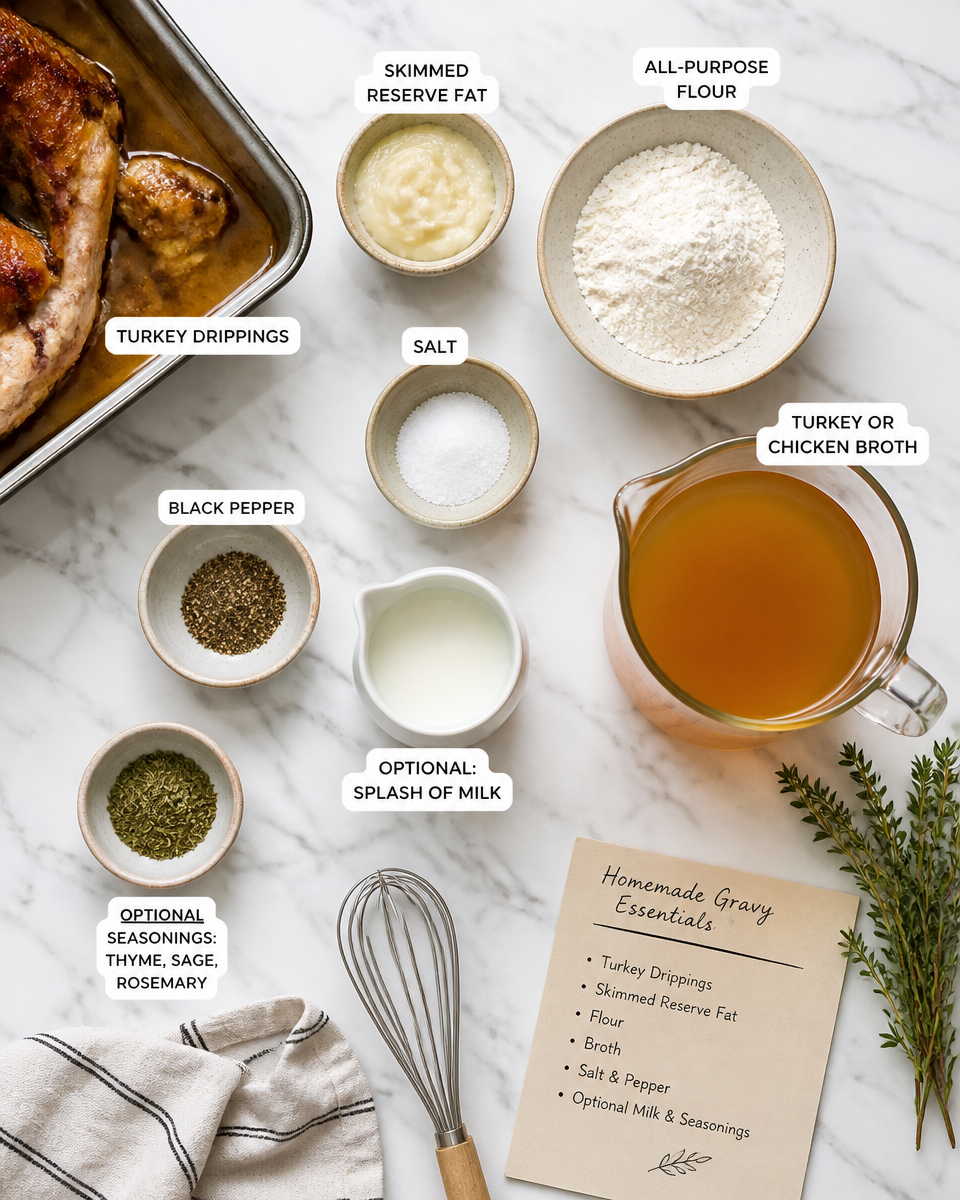 Homemade Gravy from Turkey Drippings