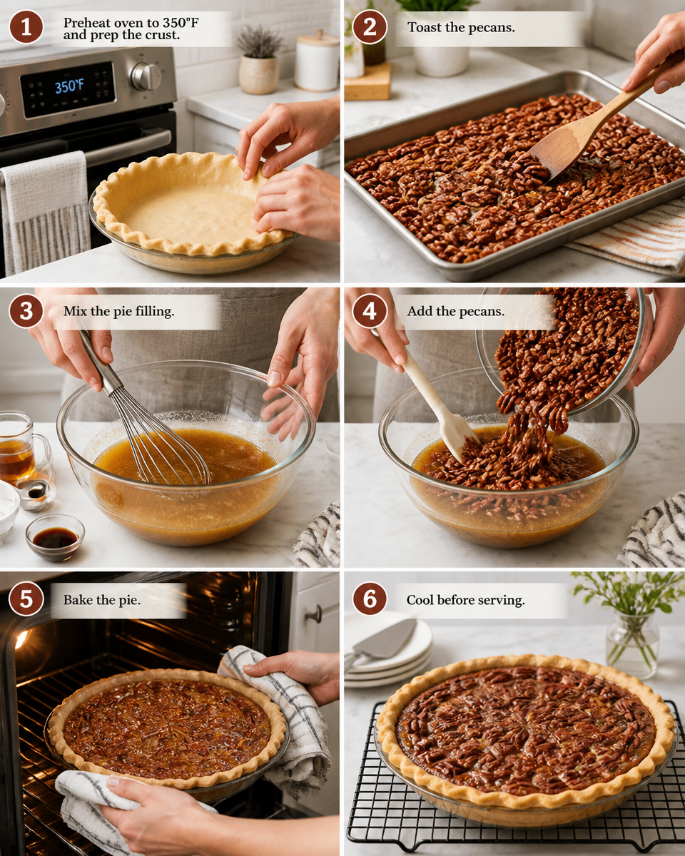 Pecan Pie from Scratch (No Corn Syrup)