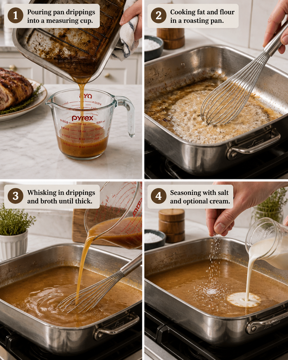 Homemade Gravy from Turkey Drippings