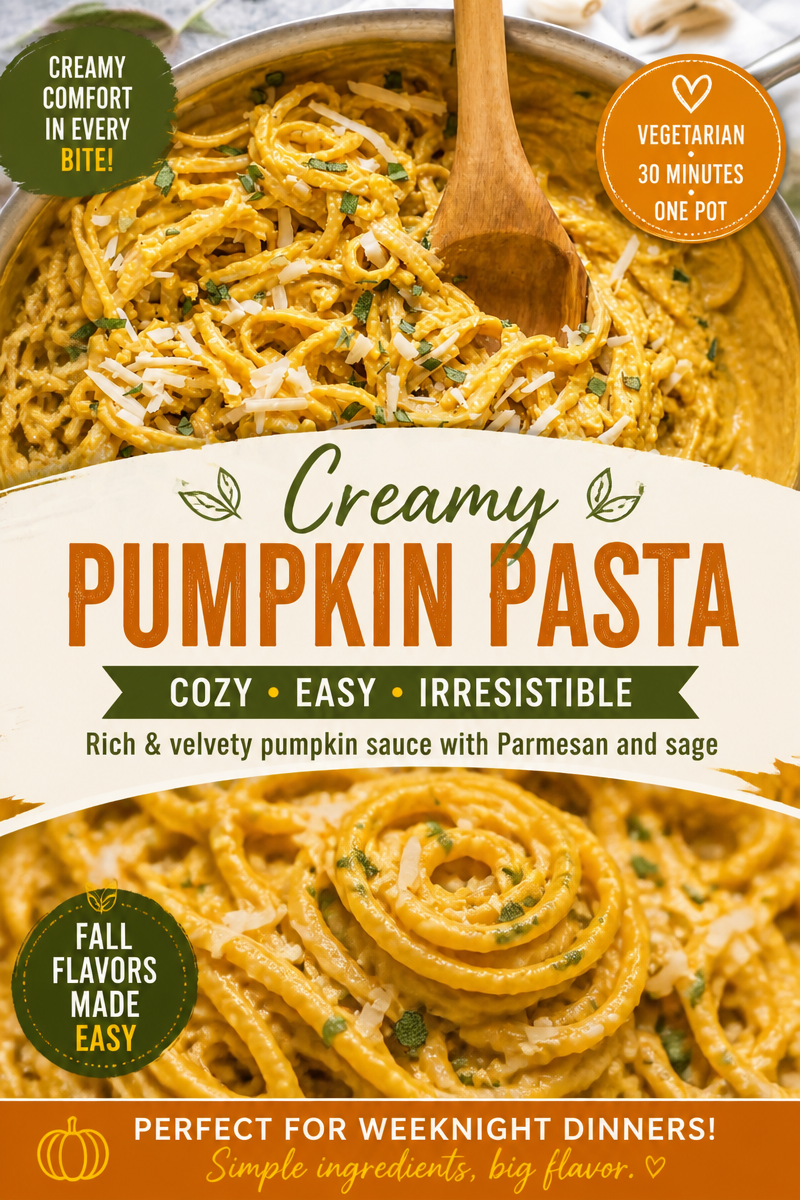 Easy Pumpkin Pasta Sauce — Creamy Fall Dinner