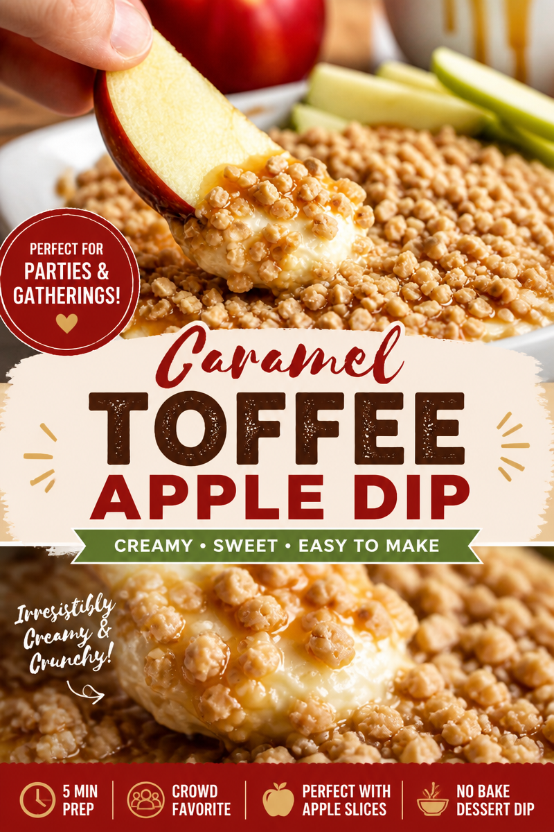 Easy Caramel Apple Dip — Cream Cheese Party