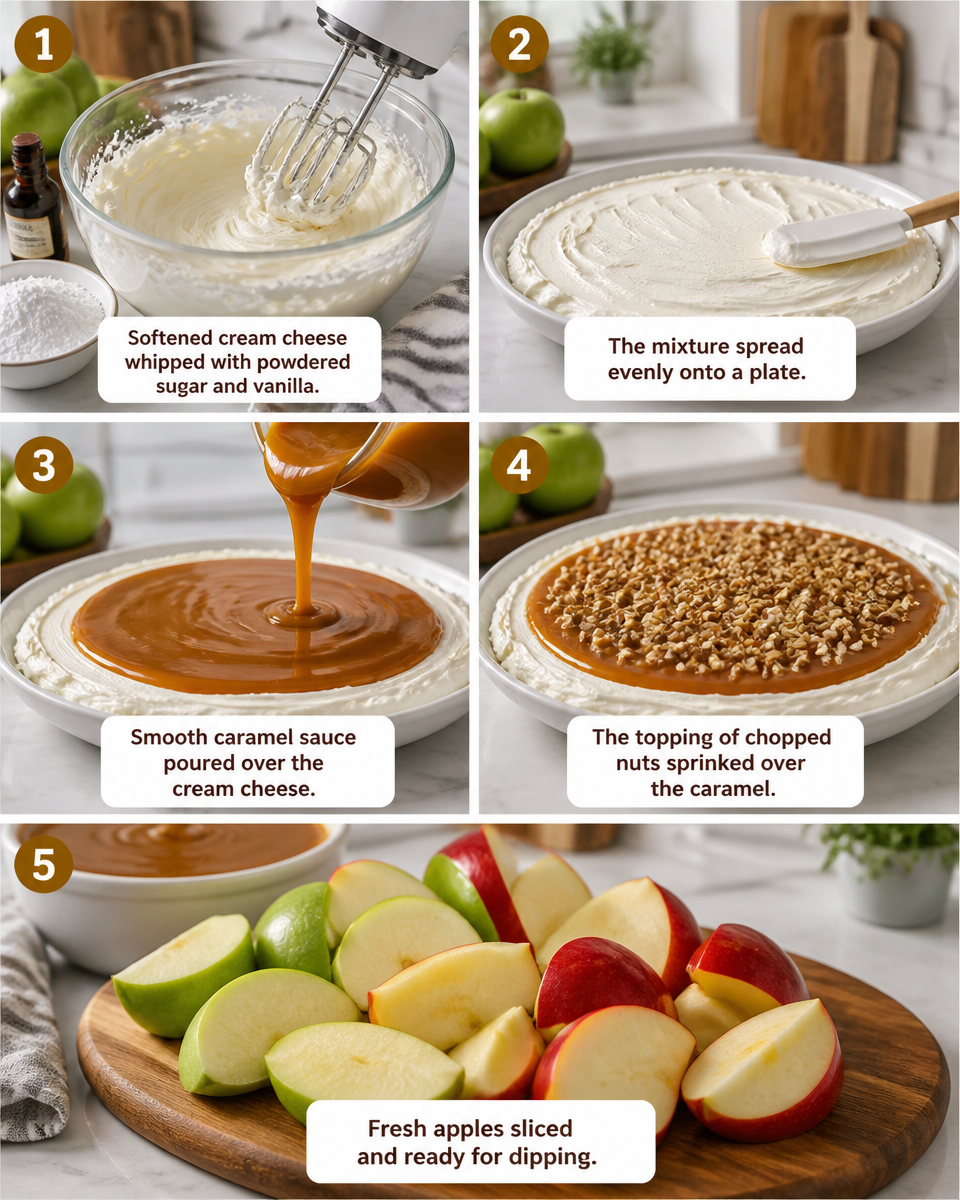 Easy Caramel Apple Dip — Cream Cheese Party