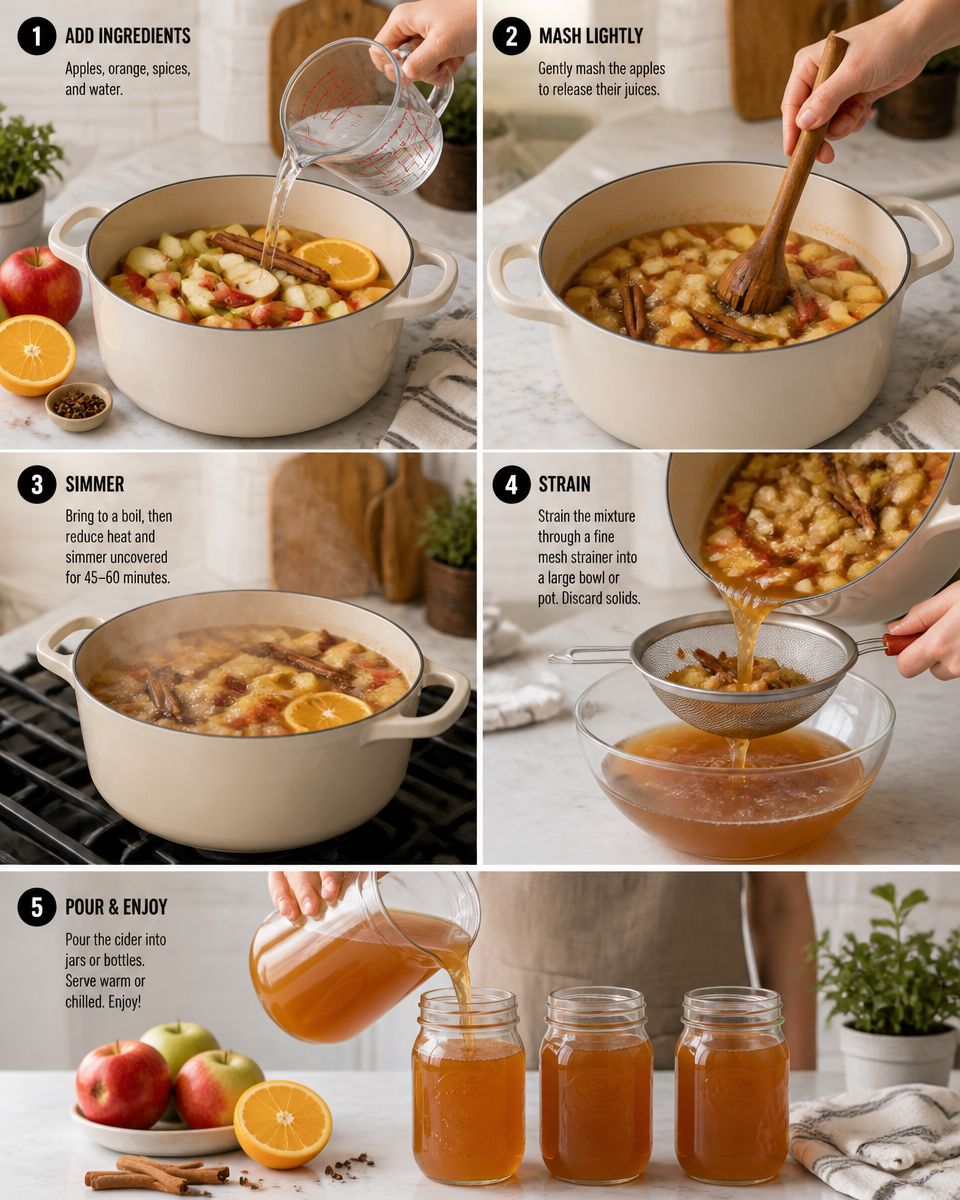 Easy Homemade Apple Cider — Stovetop Spiced