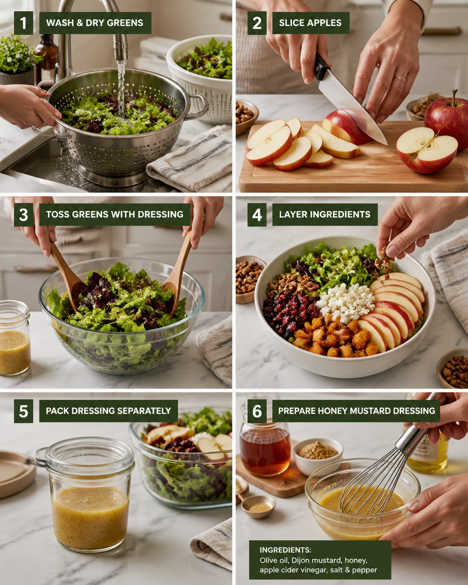 Easy Harvest Salad — Autumn Apple Candied Pecan