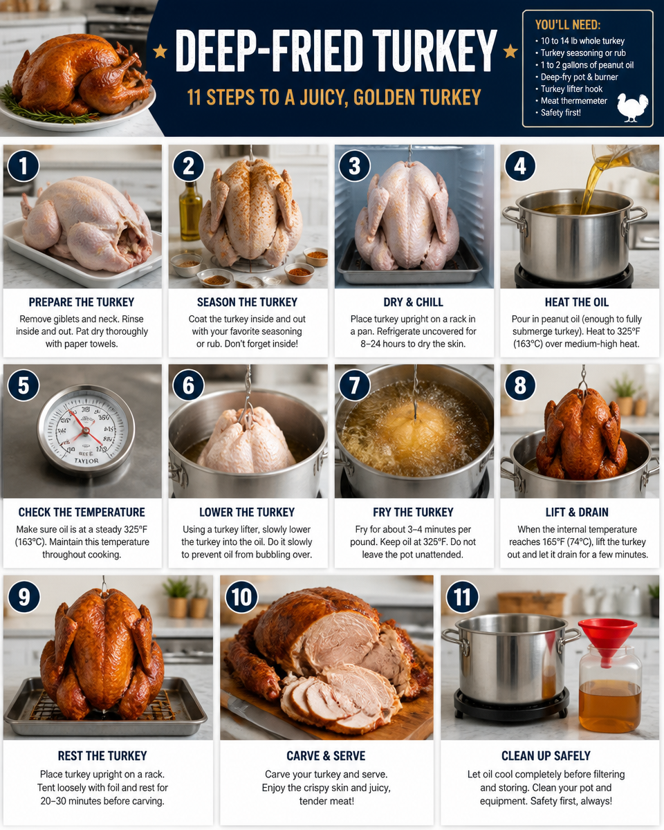 Deep Fried Turkey Recipe Safety Tips