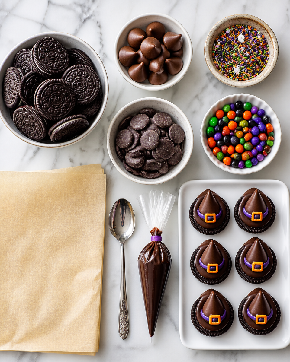 Easy Halloween Witch Hat Cookies — Oreo Point