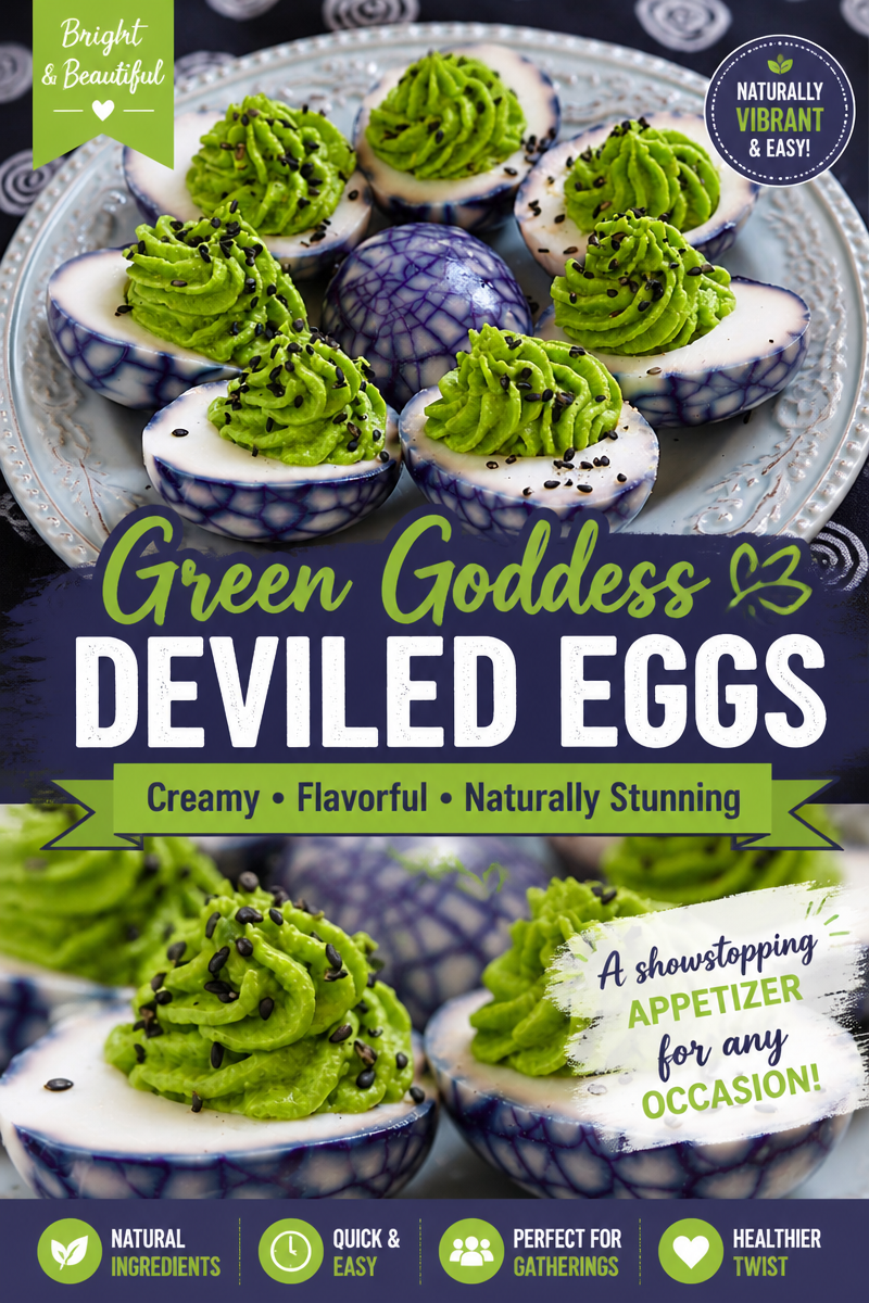 Halloween Deviled Eggs Spider Web
