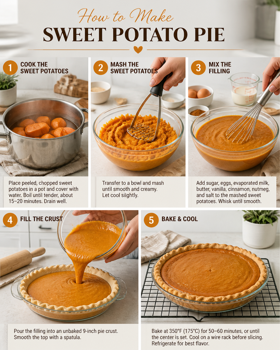 Sweet Potato Pie (Southern Style)