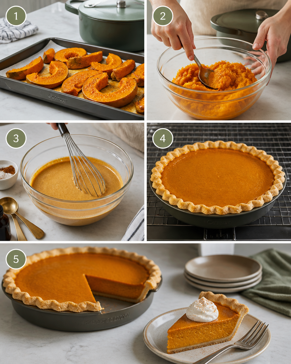 Pumpkin Pie from Scratch (No Canned)