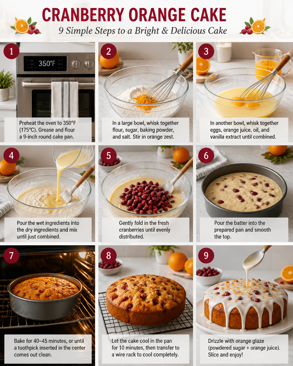 Thanksgiving Cranberry Orange Cake